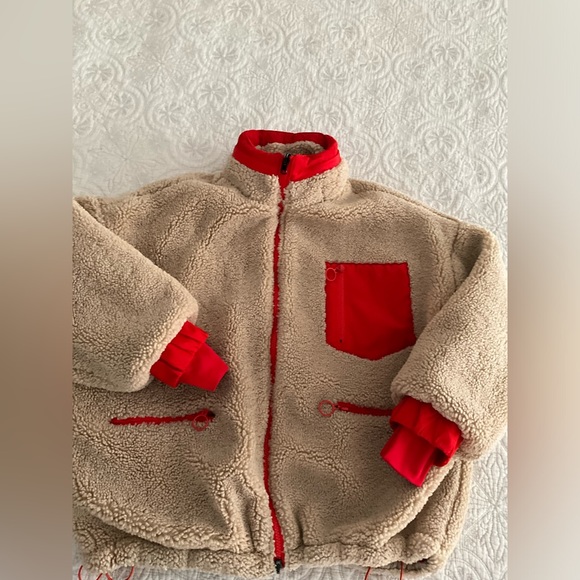 ᴊᴀᴄᴋᴇᴛ ,  ʙʀᴀɴᴅ: ꜰᴀꜱʜɪᴏɴ ɴᴏᴠᴀ  ꜱɪᴢᴇ: ꜱ , ᴄᴏʟᴏʀ : ᴏʀᴀɴɢᴇ/ʀᴇᴅ ᴄᴏᴍʙᴏ - Picture 6 of 12